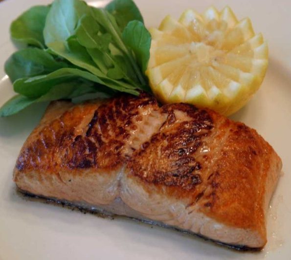 BAKED SALMON WITH POTATOES